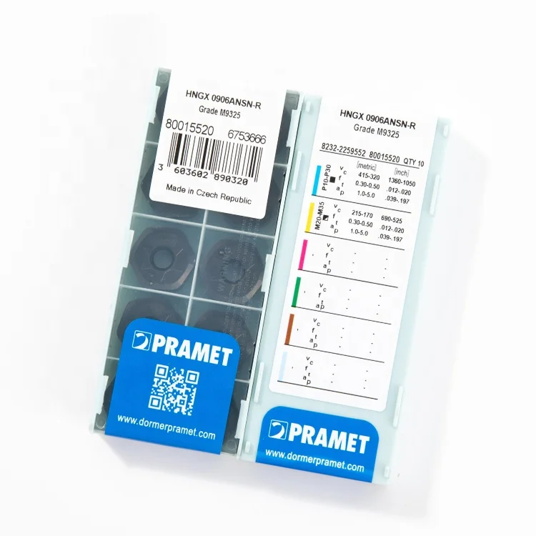 Инструмент для фрезерного станка с ЧПУ PRAMET HNGX 0906ANSN-R:M9325 твердосплавные фрезерные Вставки торцевые инструменты