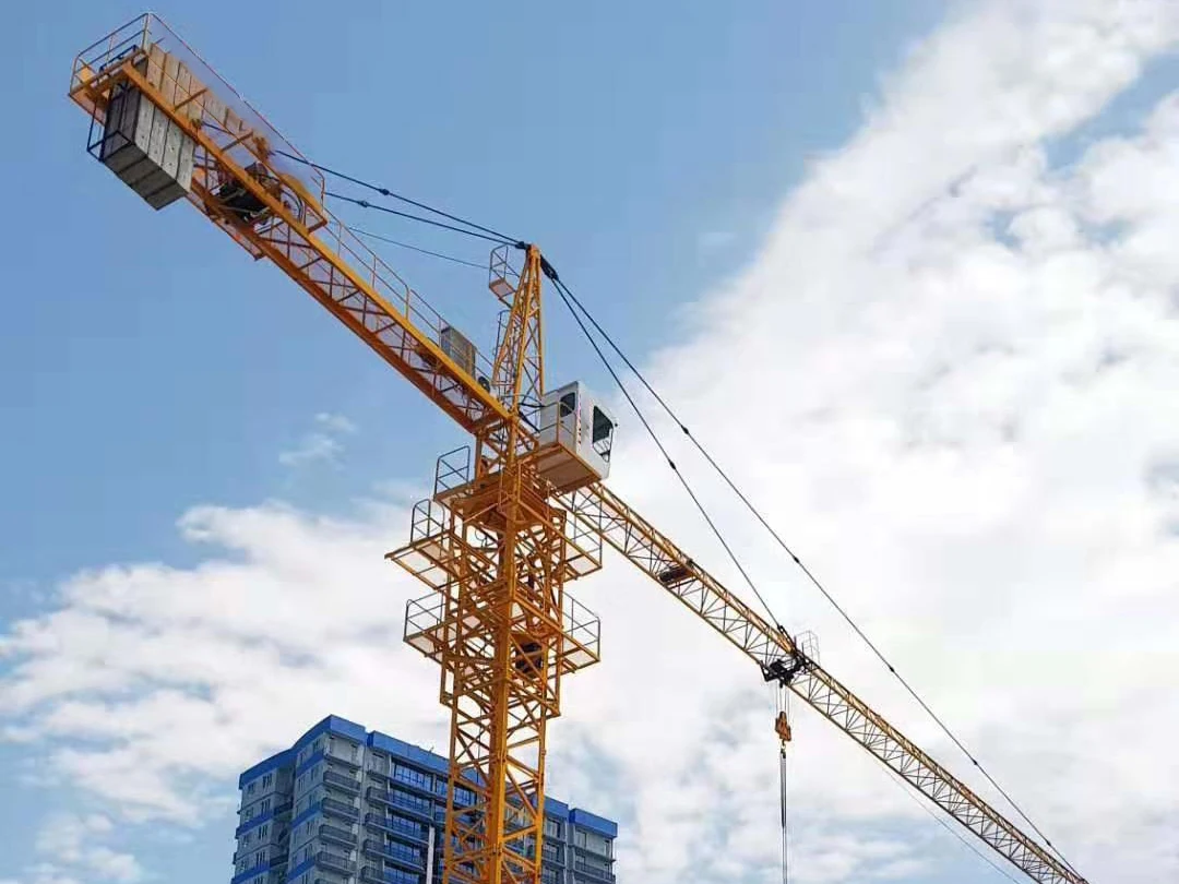 Top Brand Construction Machinery 6 tons Flat Head Tower Crane TC6012 Jack-up Mechanical Tower Crane