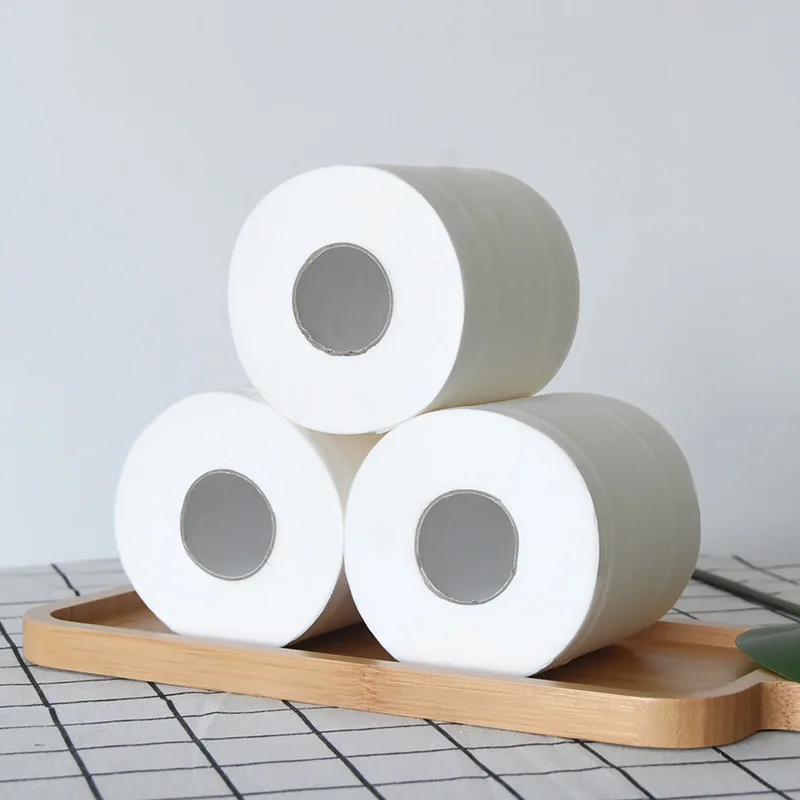 Wholesale Cheap Toilet Paper Custom Soft Toilet Tissue Roll 1/2/3/4 Layers Printed Core Bathroom Toilet Tissue Roll