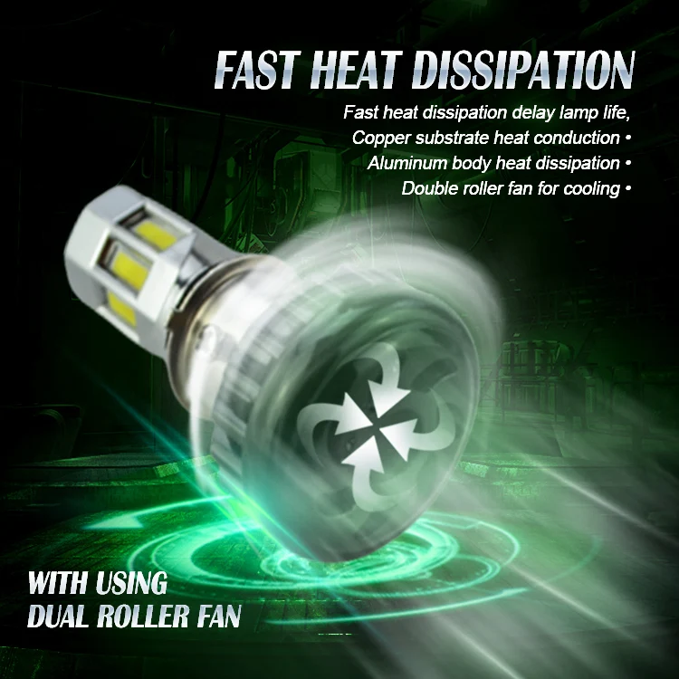 Супер яркость 6 боковой светящийся 360 градусов всенаправленный мотоциклетный светодиодный фонарь h4 ba20d S2 h6 p15d