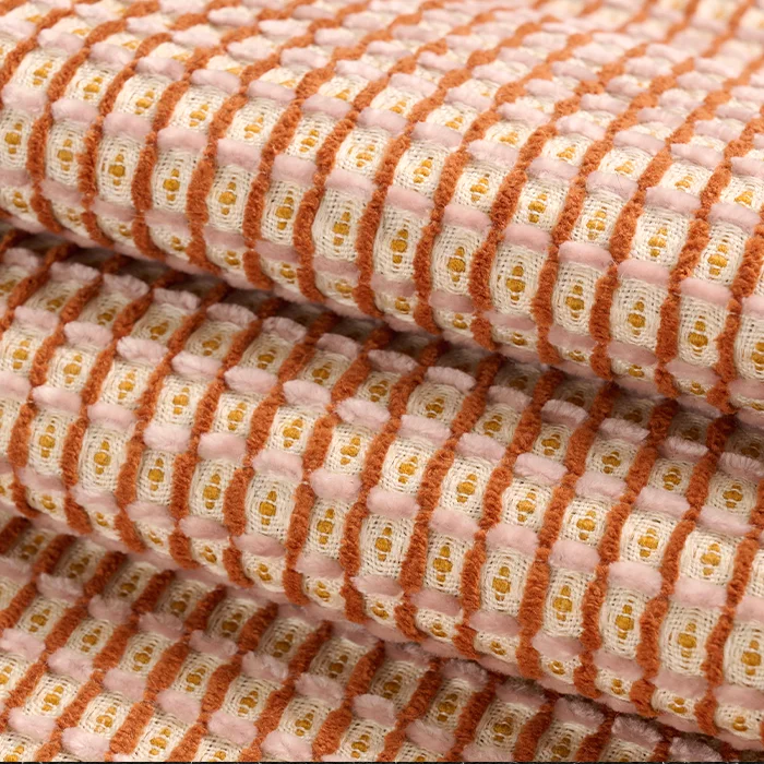 280gsm Sustainable Vintage Plaid Yarn-Dyed Fleece Coat Tweed  Wool/Polyester Fabric