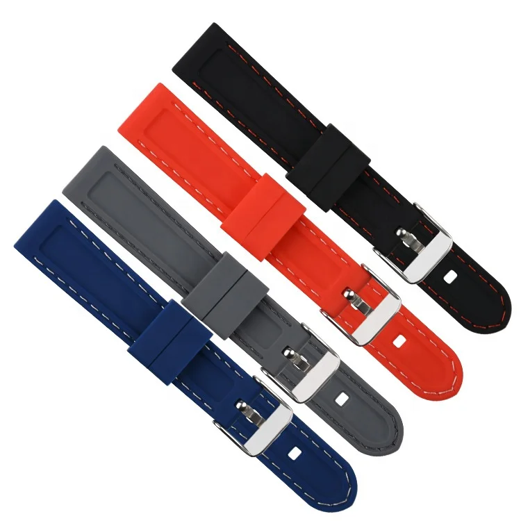 2020 Amazon hot sell Watch strap dustproof anti-sweat car line 18-28MM silicone watch strap