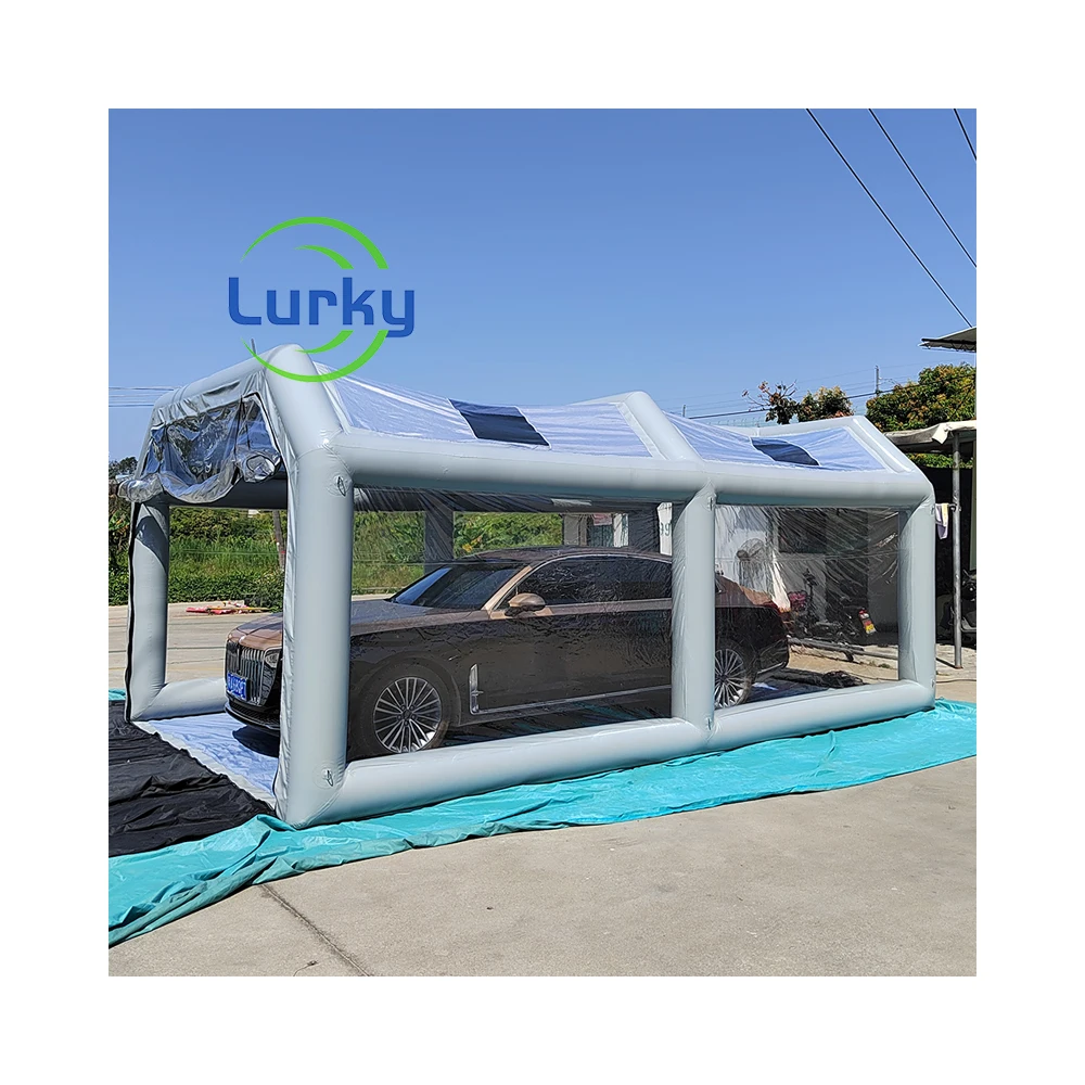 Factory Price Transparent PVC Car Cover Hail-Proof Inflatable Car Garage Tent Advertising Inflatables for Car Wash