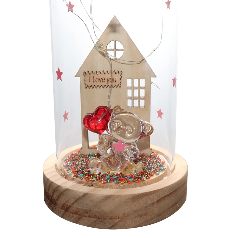 New Arrival Creative Gift Micro Landscape Glass Oval cover Transparent Display Glass Dome Bell Jar