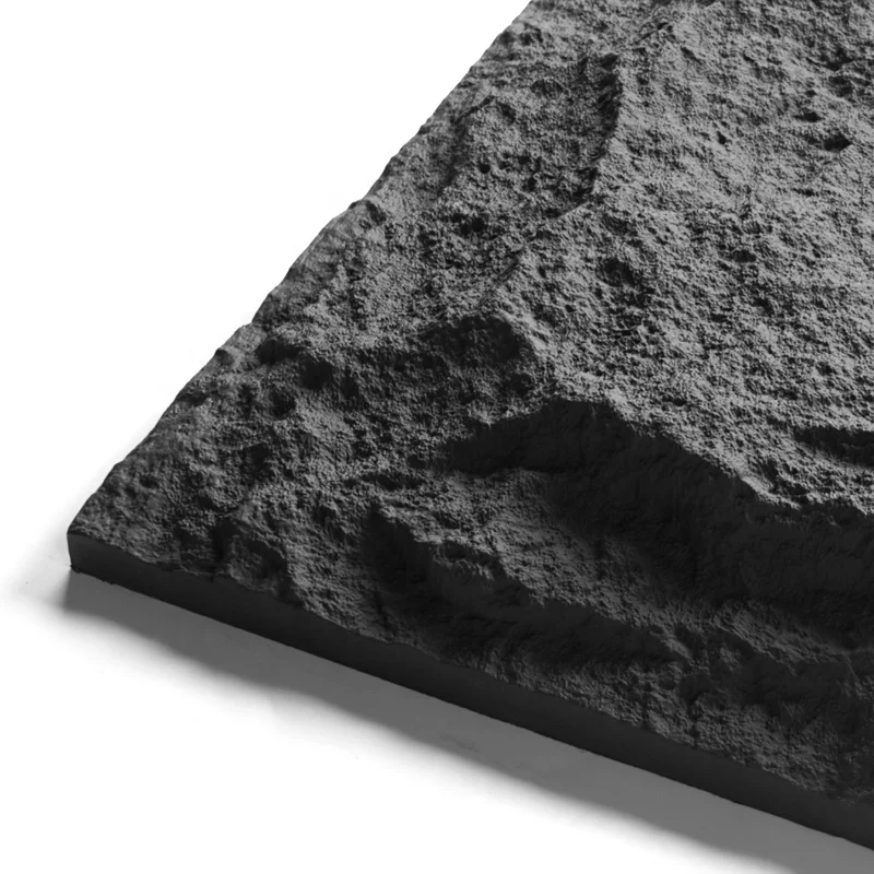 Pvc Raw Material Supplies Mushroom Faux Cultural Stone Panel 3d Pu Panel For Indoor Outdoor