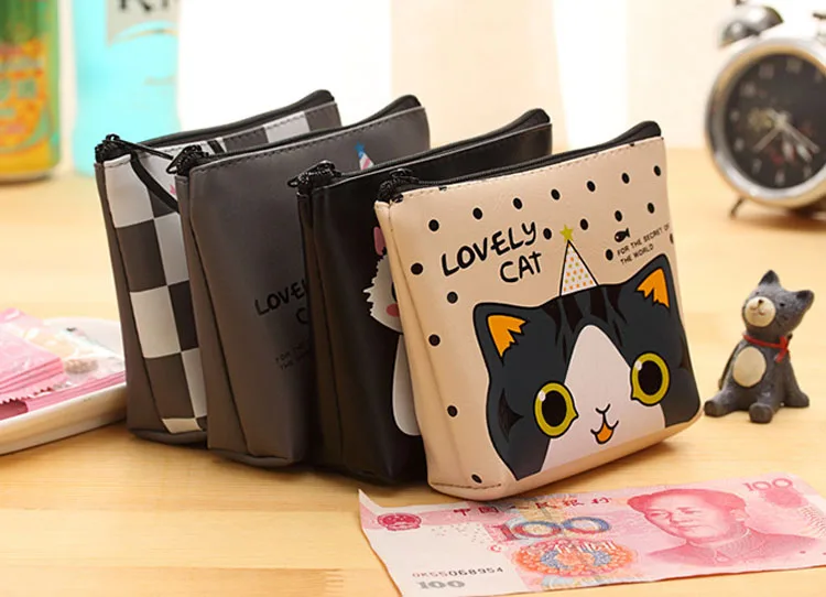 Fashion Hot Selling Small Girls Short Purse Cartoon Mini Coin Purse