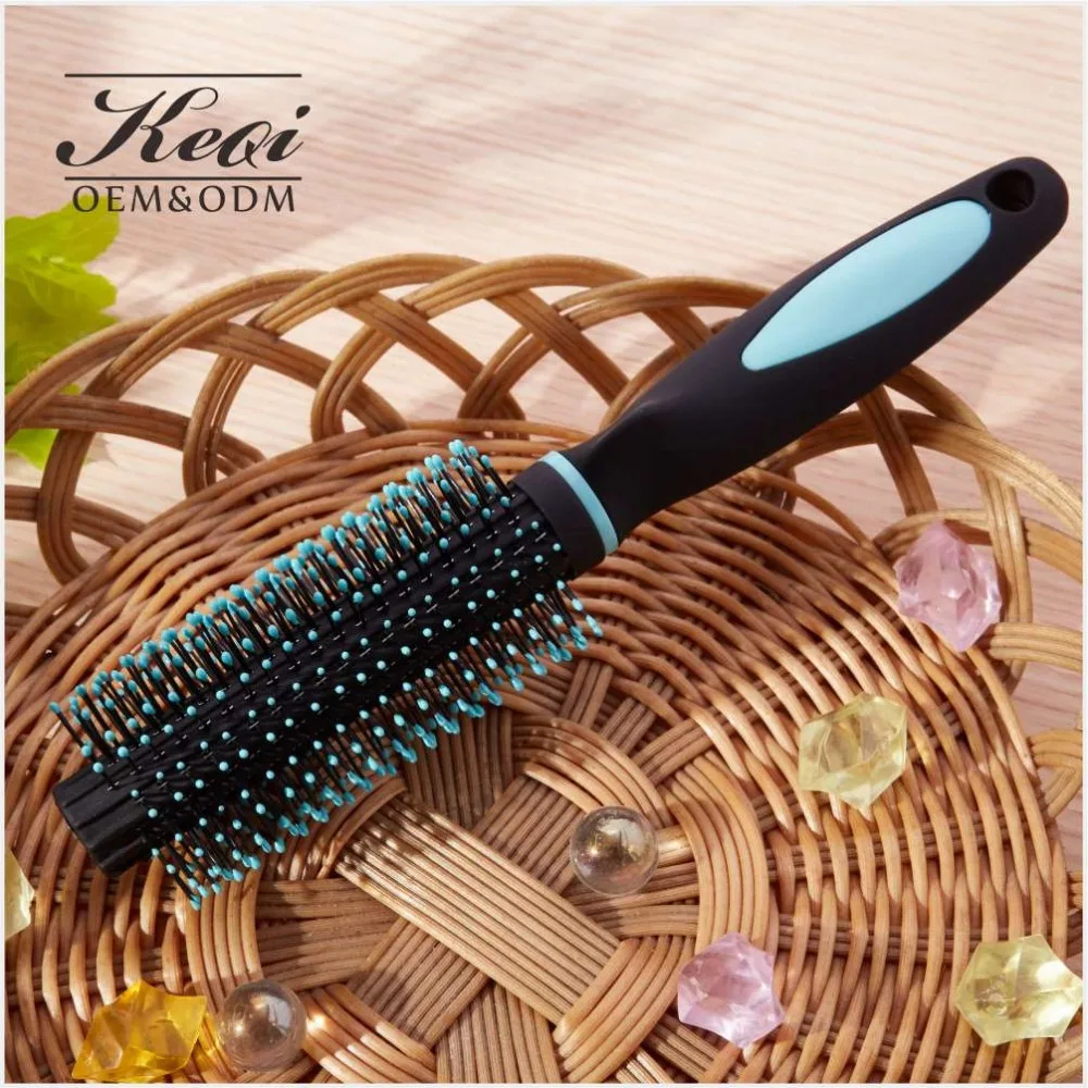 Hot Sale Professional Boar Bristle Hair Brush Ceramic Comb Ion Cylinder Round Shape Curling Hairstyling Comb