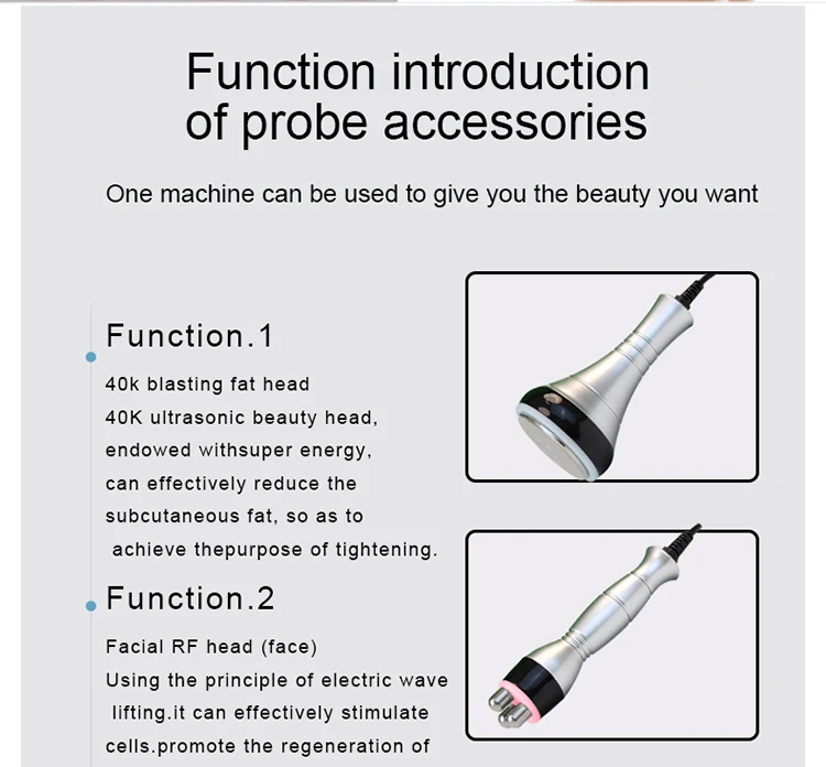 Portable 4-in-1 Slimming Device Rf Radiofrequency 40k Machine Skin Tightening Fat Removal rf Beauty Equipment For Home Use