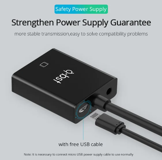 New arrival factory hot selling vga male to hdmi female convertor vga to hdmi adapter for computer TV and laptop at best price