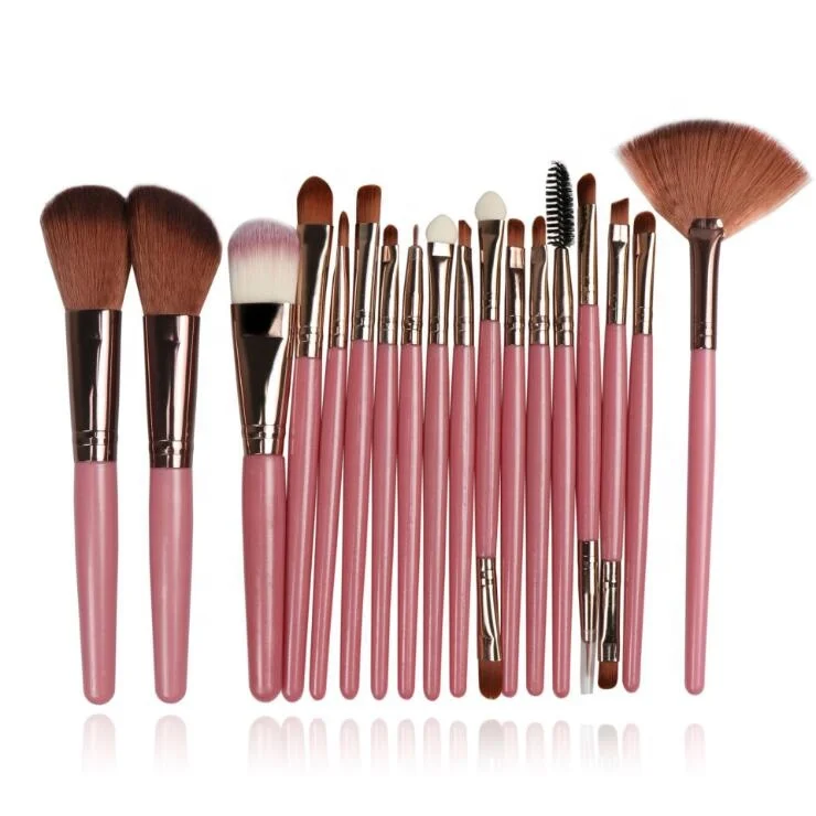 18Pcs Free Combination Eye Shadow Custom New Private Label High Quality Face Brushes Makeup for Eyeliner Eyebrow Eyelash