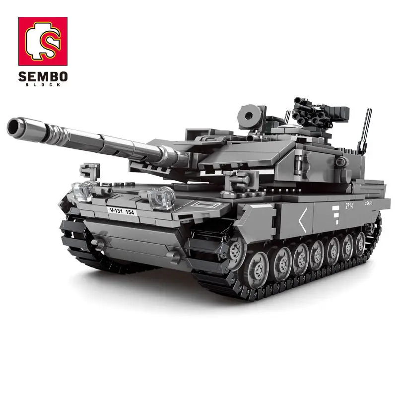 Строительные блоки 207001 Sembo 898 шт. военные танки для выживания кукольные фигурки игрушки детей