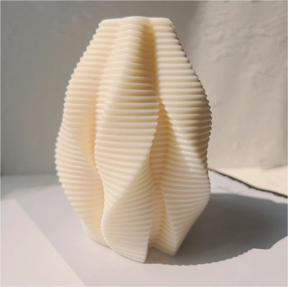 sla sls 3d printing custom silicona velas candle molds geometric model silicone mold for candles