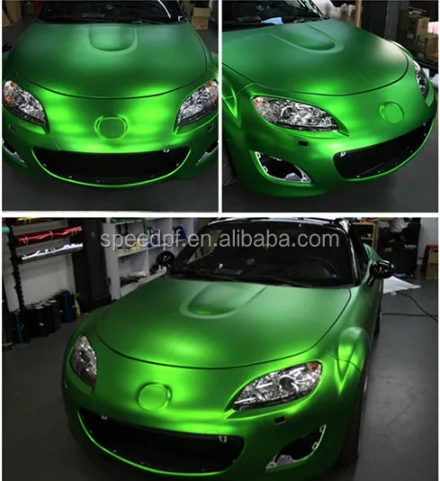 Hot sell Chrome Matte Metallic  Self-adhesive  Film Auto Sticker Ice metal wraps