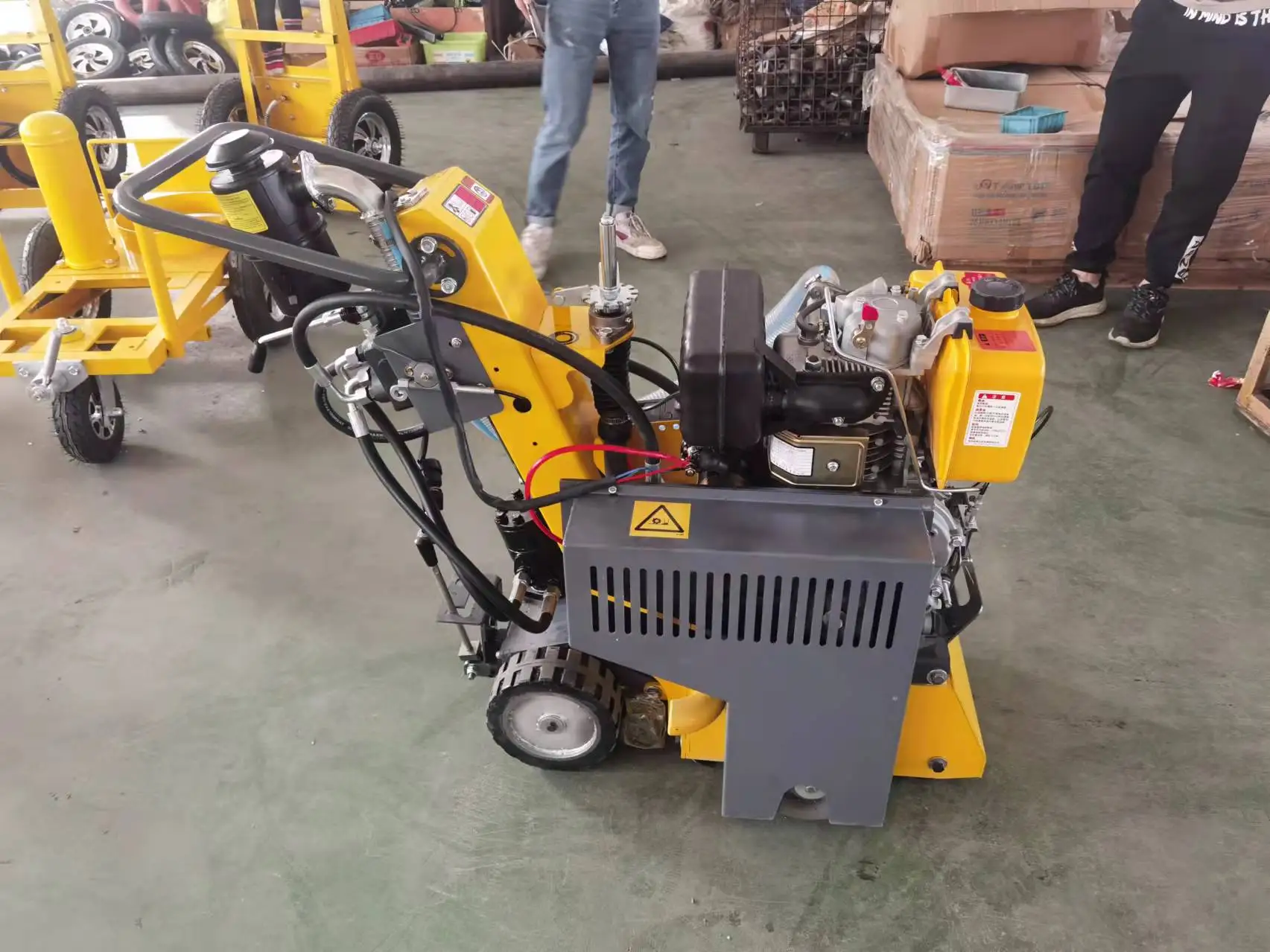 Gasoline Road marking line removal machine  Hot Melt and Cold Paint Marking Line Removing machine