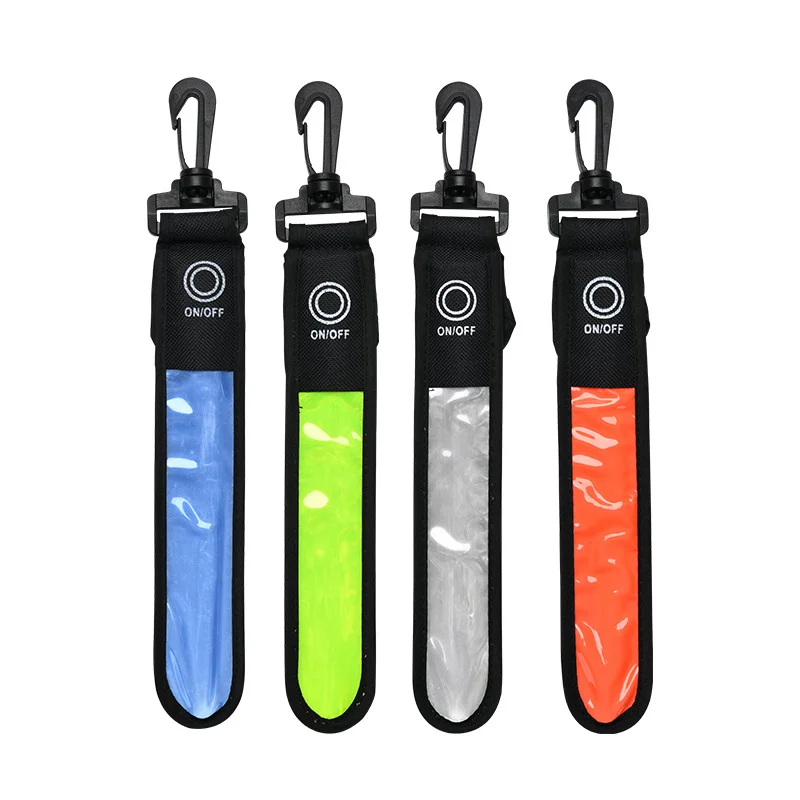 Новая USB-зарядка, светоотражающая стропа, уличная сигнальная светодиодная сигнальная лампа, школьная сумка, дорожный велосипедный фонарь