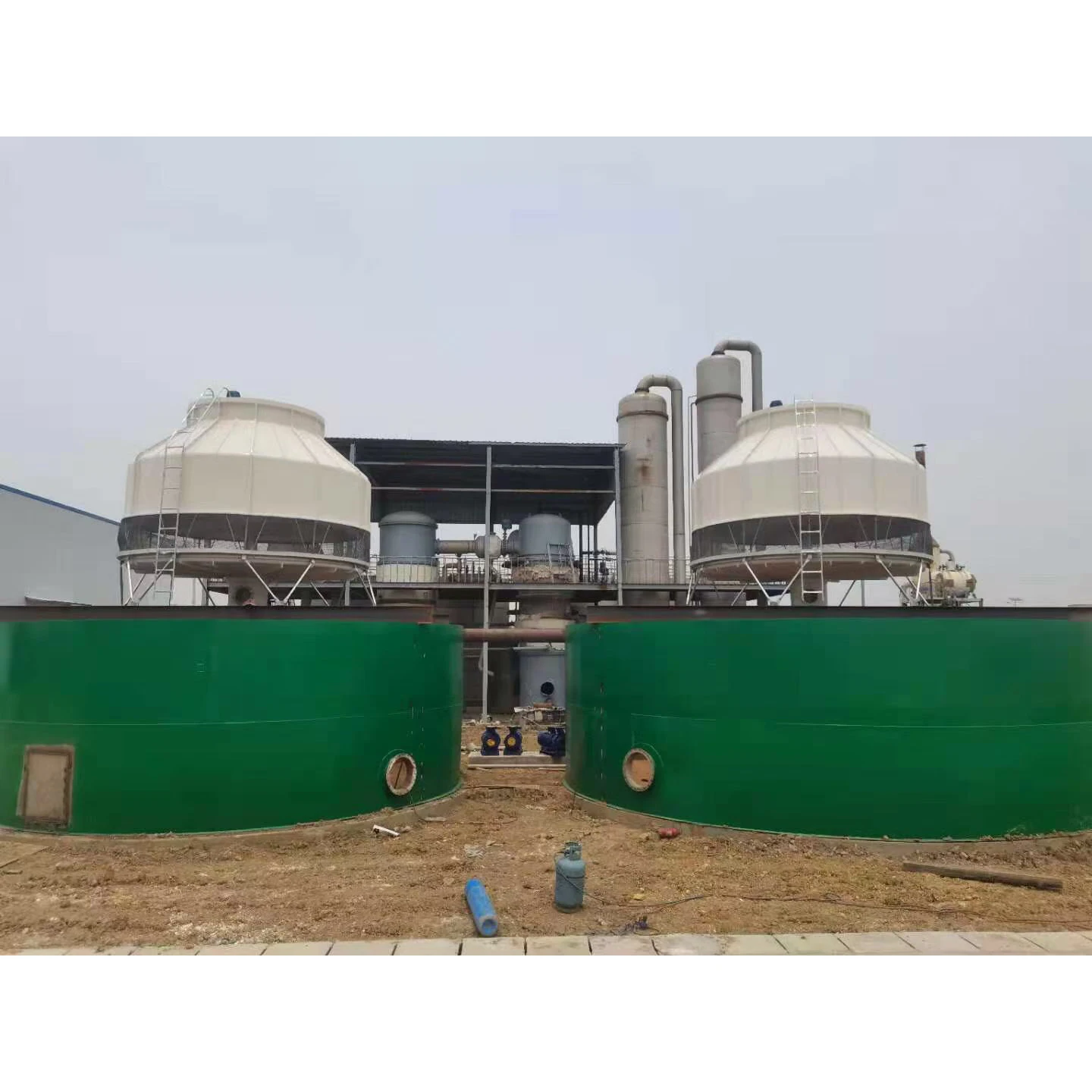 Industrial Factory Customization Frp Industrial Round Cross Flow Cooling Tower 15t