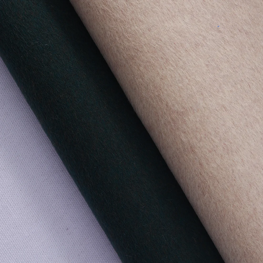 Very Heavyweight Woven Woolen Fabric Blend Cashmere Silk Wool Fabric for Winter Coat