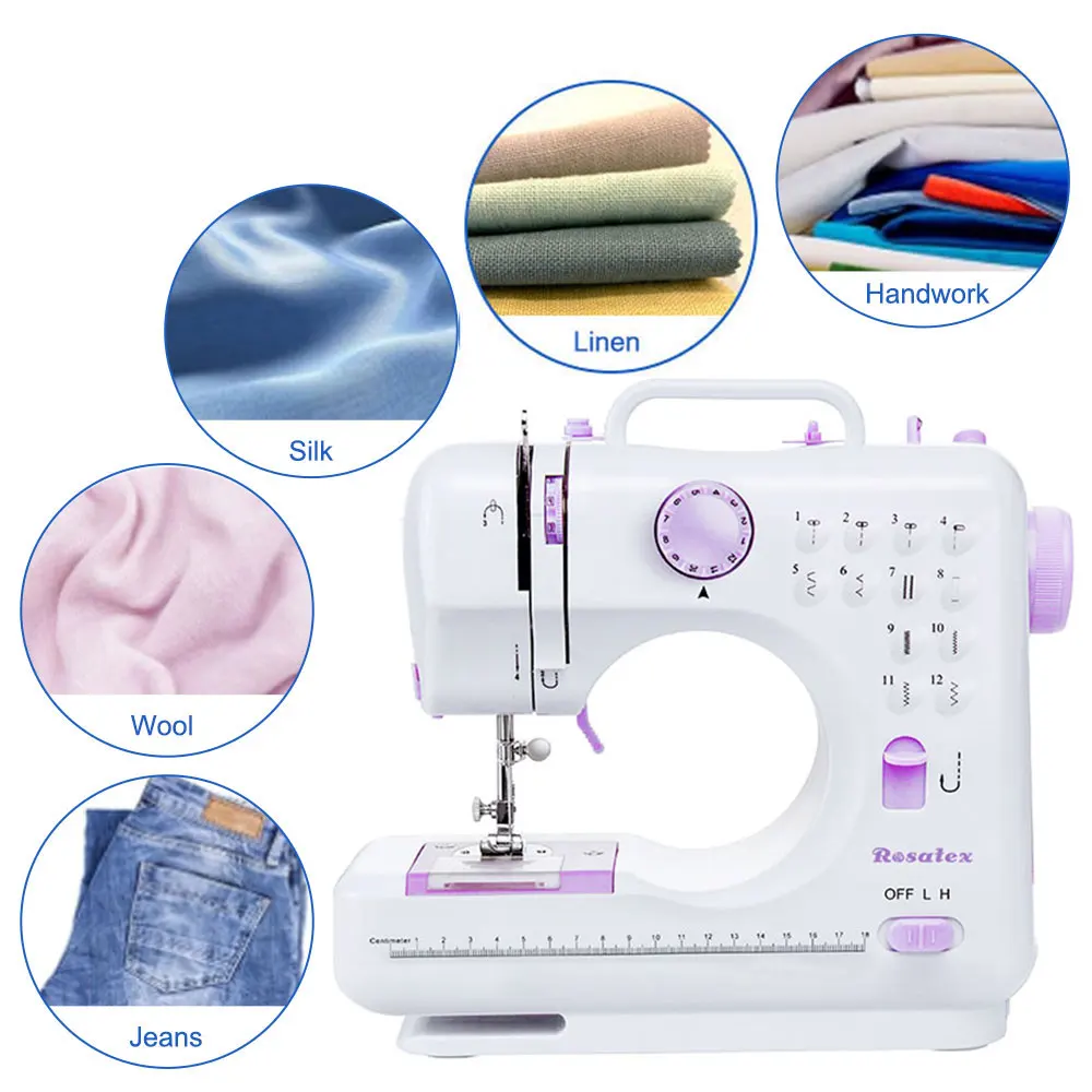 RS-505 buttonhole sewing machine multifunction sewing machine type household with LED light