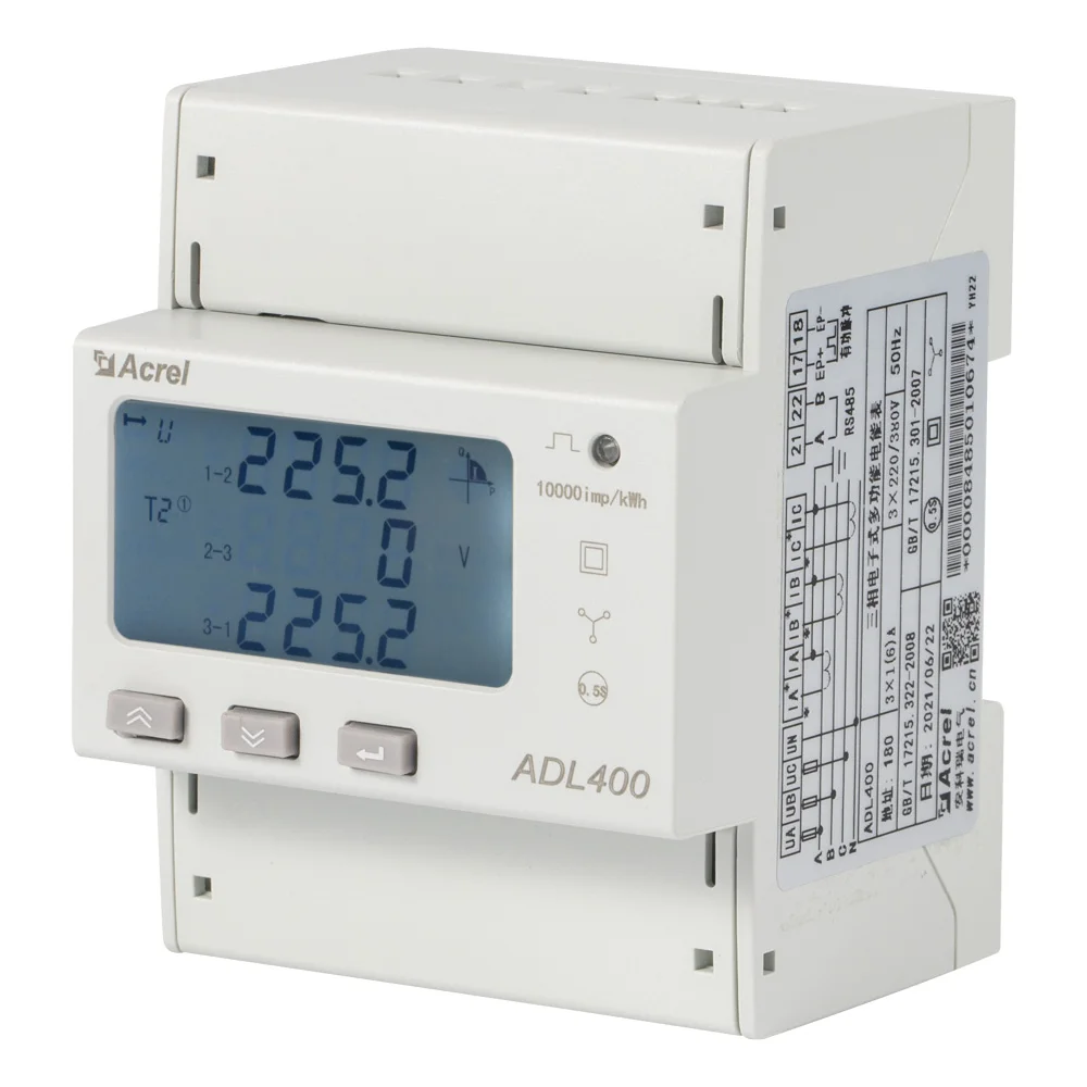 Acrel ADL400/C MID approved 3 phase  Din Rail Smart Energy Meter  kwh digital energy meter with RS485 Modbus for IOT System