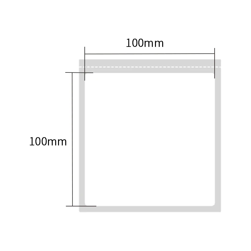 500 Sheets 100*100mm Bpa Direct Thermal Shipping 4 X 4 Direct Thermal Label For Logistic