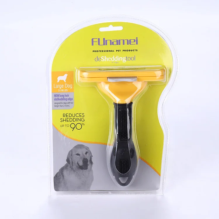 
Pet grooming comb third generation stainless steel comb dog professional hair removal tool 