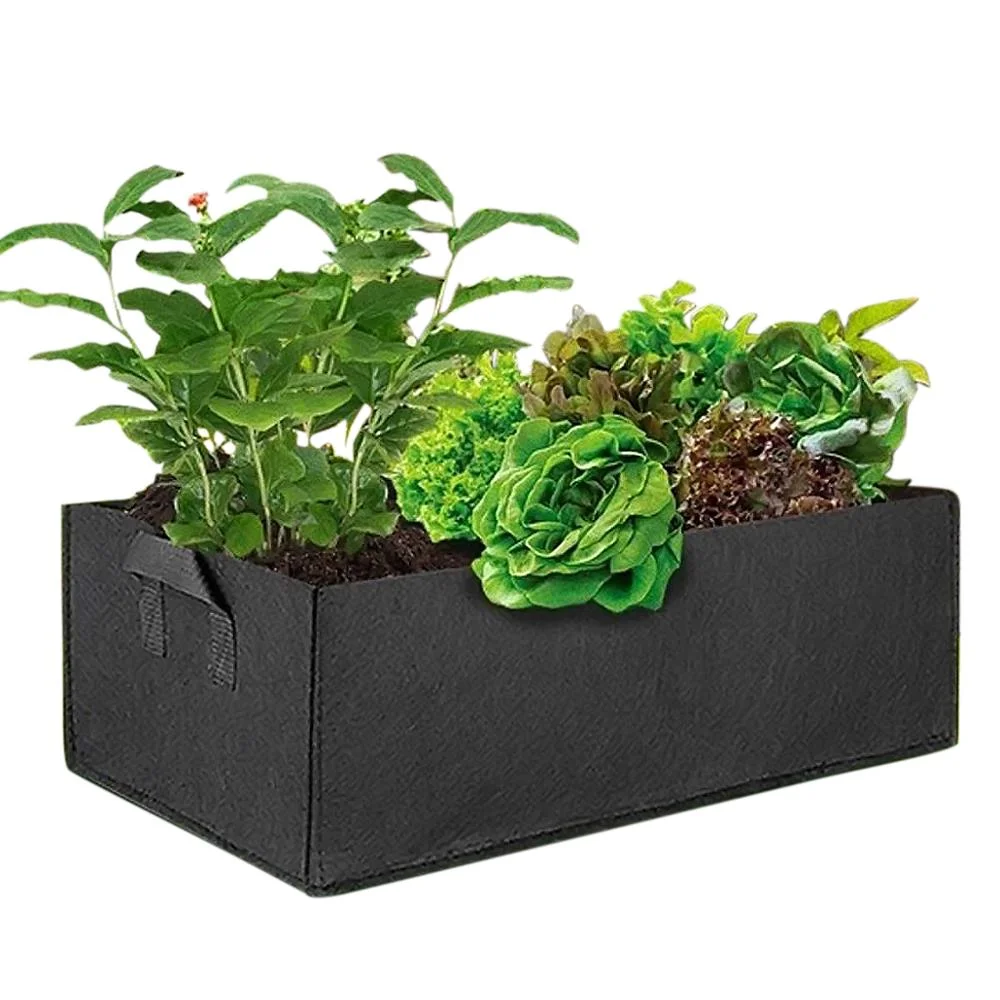 vertcal hanging wall pockets flower pots diy felt fabric outdoor plant grow bag