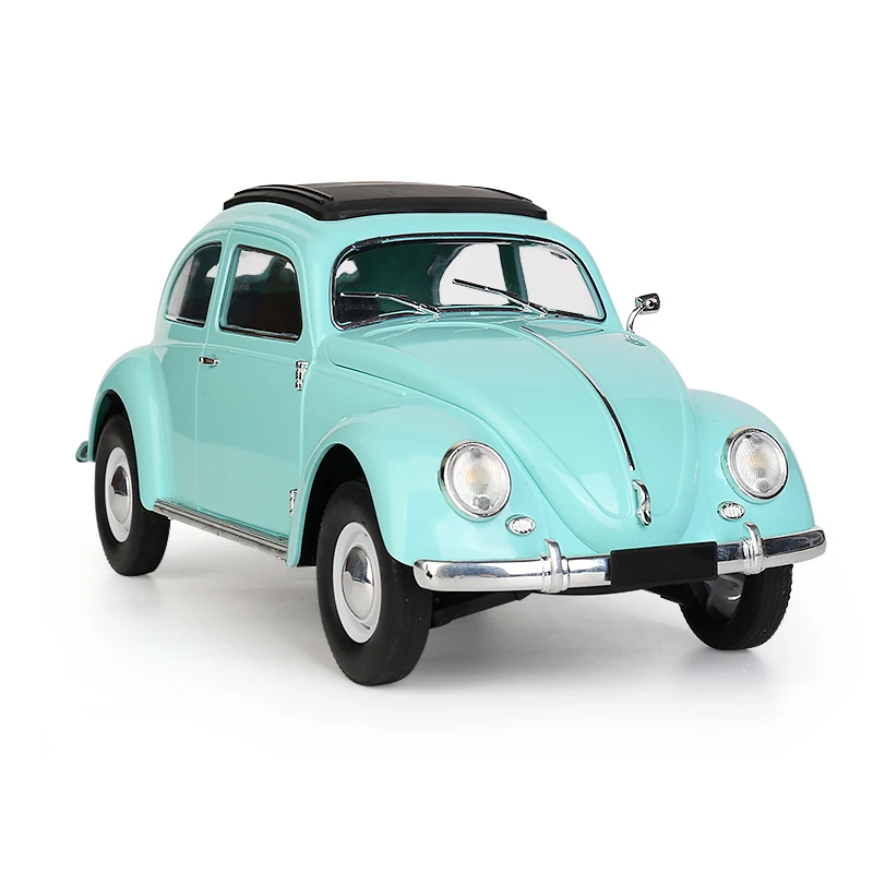 D62MINI Classic Beetle Vintage 10Km/H RC Car 1:16 Scale Model 2.4Ghz Remote Control Toys Children Car Model Enthusiast Gifts