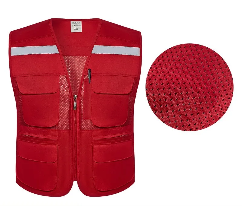 Jinteng Custom Made High Visibility Medical Safety First Aid Paramedics Safety Worker Vests Your own logo Comfortable Work Vest