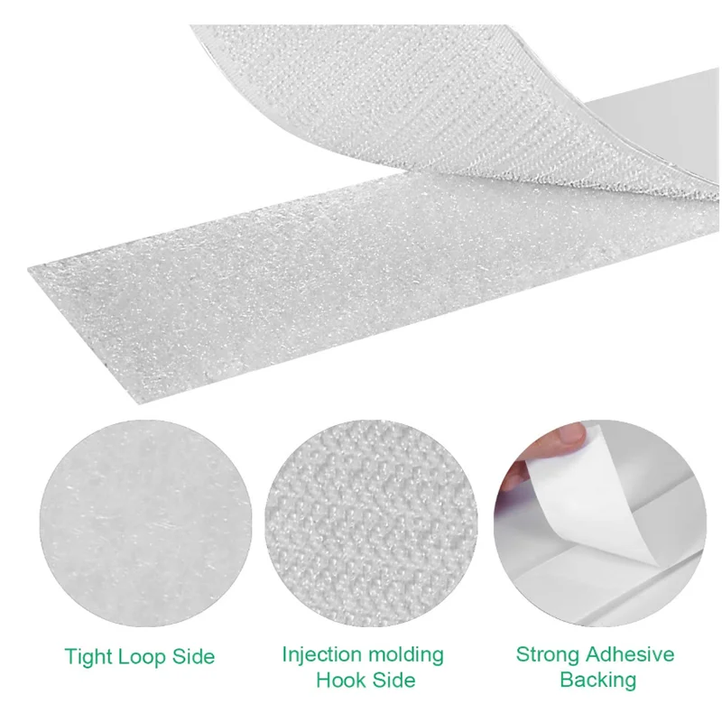 Durable Sticky Back Self Adhesive Hook And Loop Fastener Tape