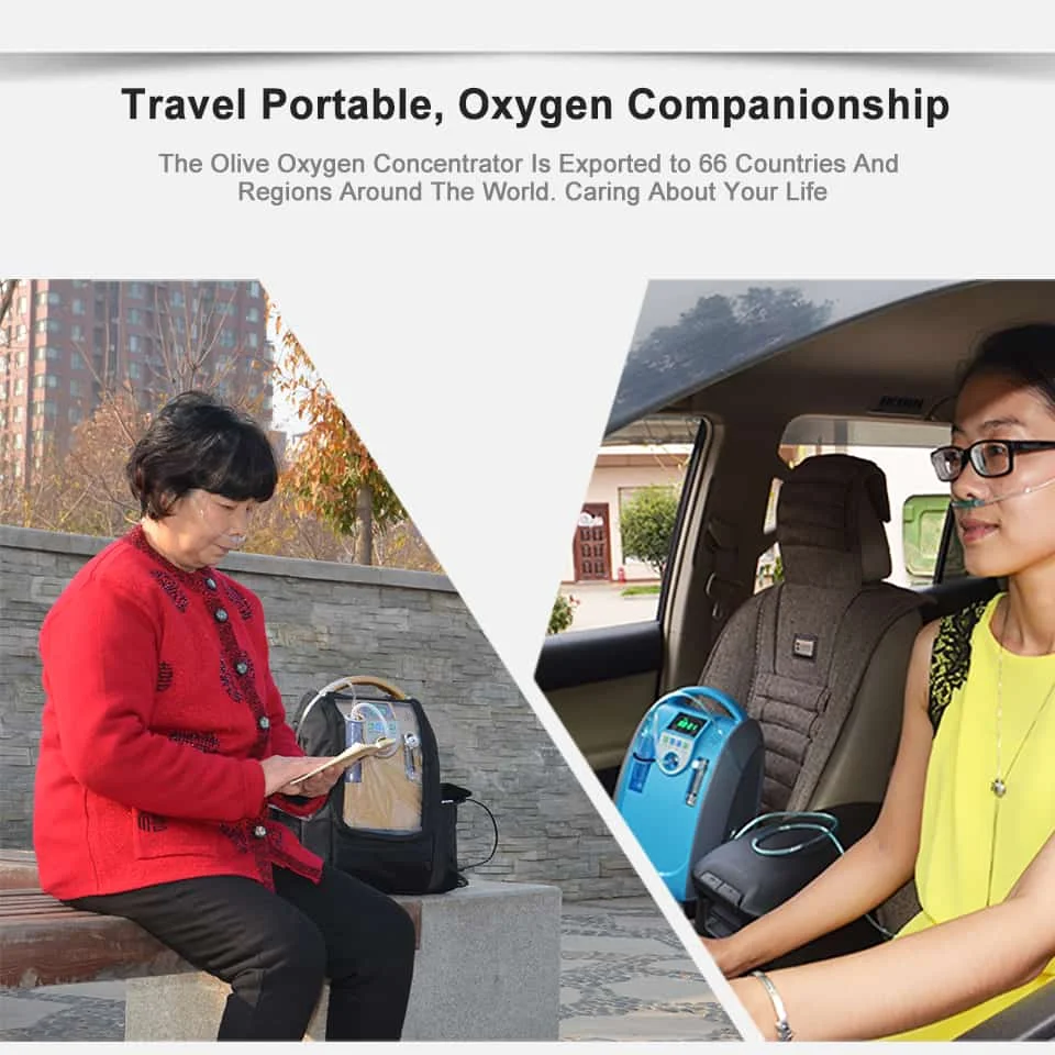 
Wholesale Cheap 5L Battery Portable Oxygen Concentrator for sale Medical Oxygen for home use Car Travel Use 