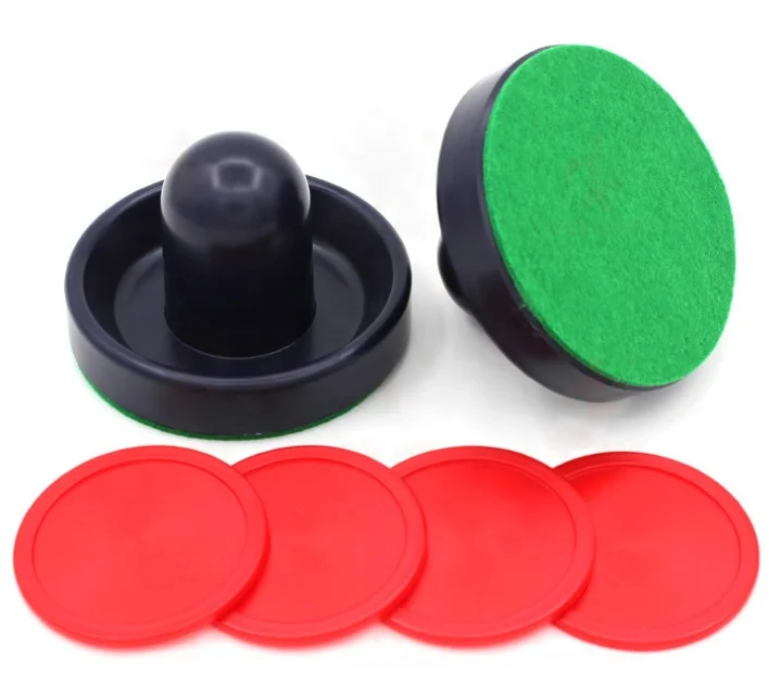 Push Hockey Pucks and Paddles Replacement Pucks for Air Hockey Games Table