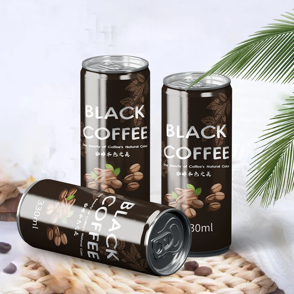 Chinese Factory OEM Private Label 330ml Canned Coffee Drink Good Tatse Cold Latte Coffee Drinks for Sale