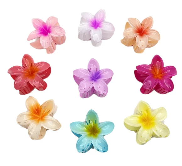 Frangipani, scratching clip holiday hot side hair clips Shark head dish hair clip hair accessories