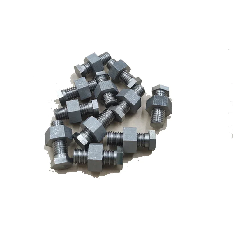 99.95% M3 M4 M5 M6 pure wolfram fasteners screws tungsten bolts and nuts tungsten hex head screw