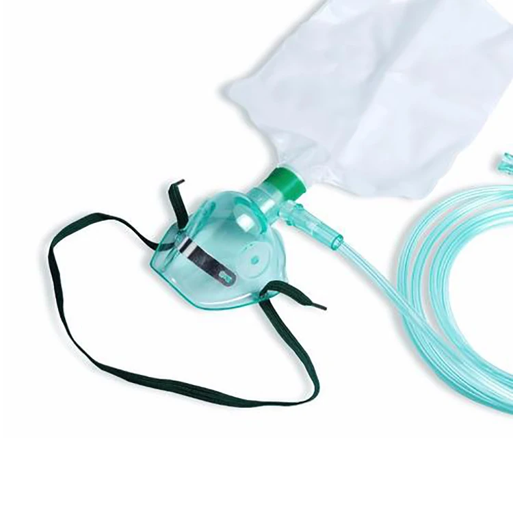 
high concentration oxygen mask with reservoir bag and valve for adults 