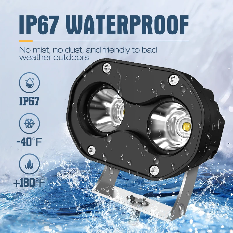 Xenplus LW5 20W Spot  LED Work light LED Pods for Driving Offroad Boat Car Tractor Truck 4x4 SUV