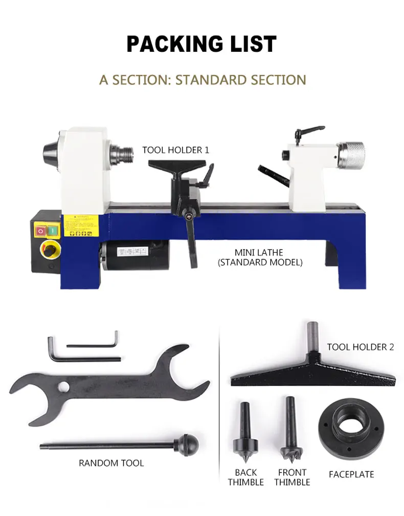 Wood lathe machine,woodworking lathe,mini lathe wood