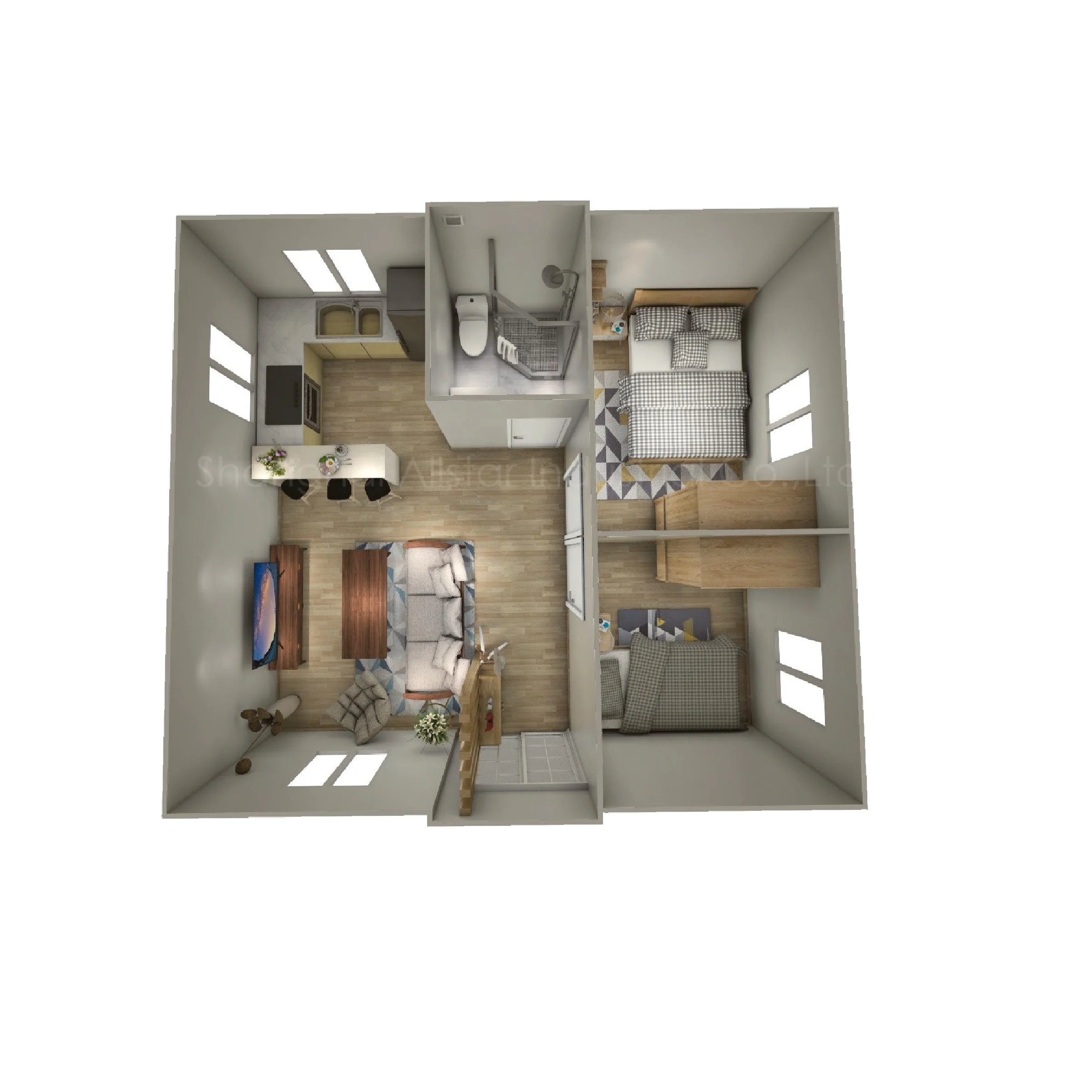 Prefab Expandable Container Glass Sliding Door High Quality Steel Modern Villa House Extendable Home for Accommodation or Office