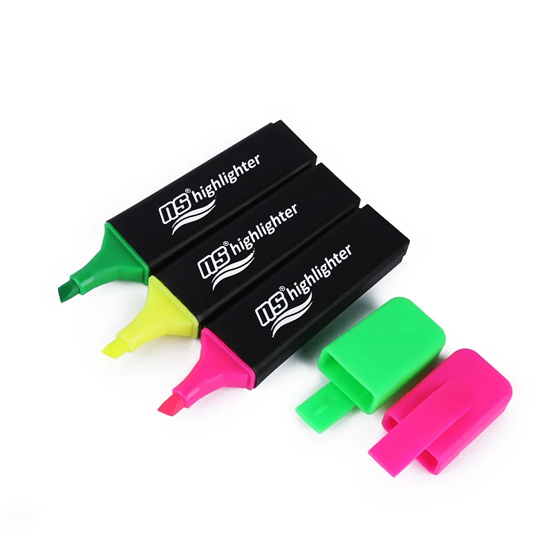 Stable Quality 12 Pcs Marker Pens Custom Printing Available High Quality Highlighter for School and Office