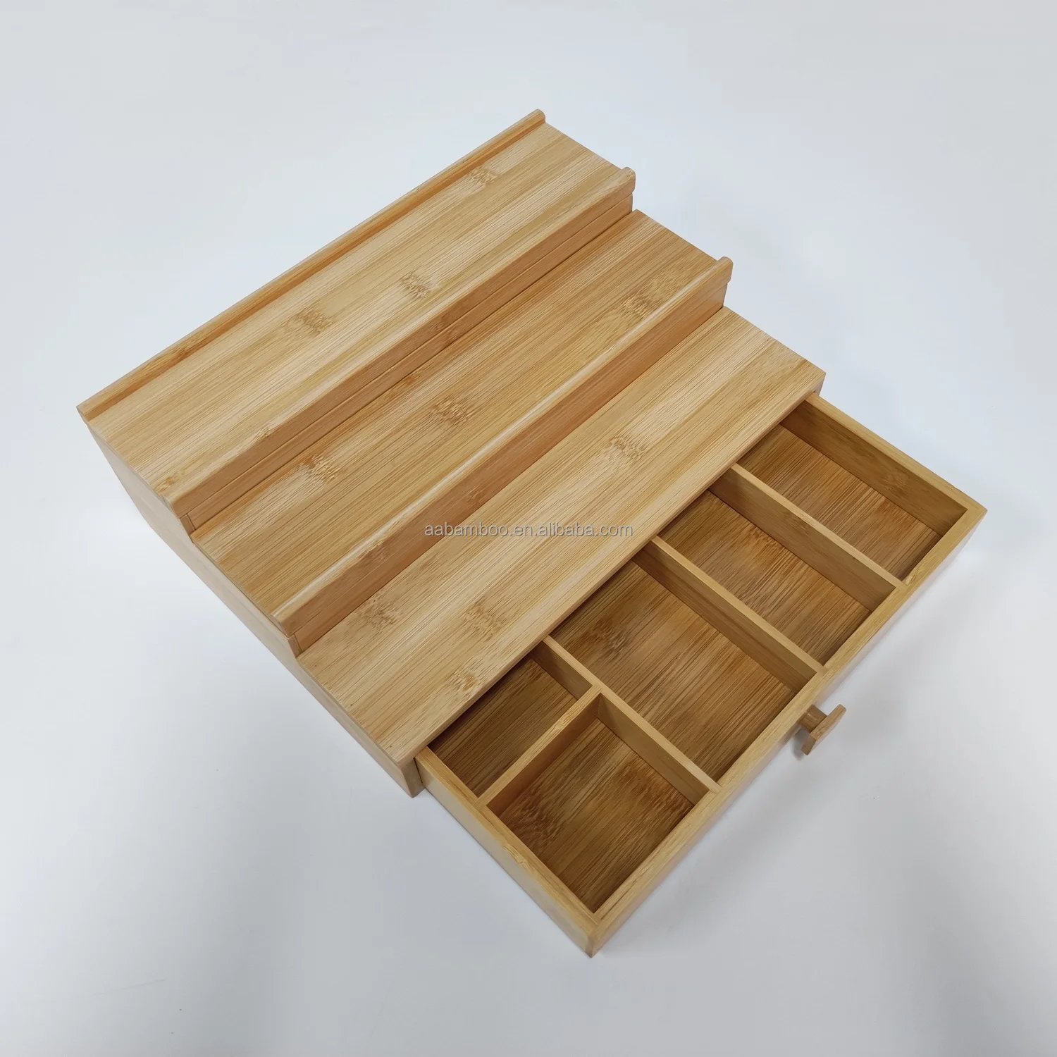 Home perfume wooden bamboo 3 tier storage stand holder organizer for men, luxury wooden perfumes display stand storage shelves