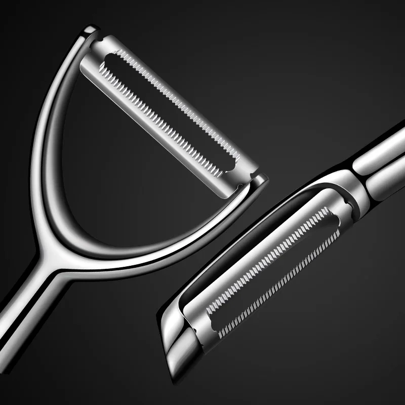 Premium Vegetable Peeler Stainless Steel Ultra Sharp Peelers for Kitchen  Rotary Serrated Blade Thickened Non-Slip