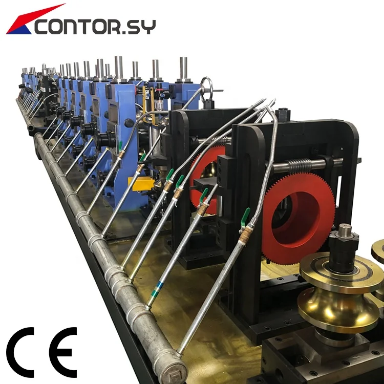 Machine Hf Welder Pipe Iron 100Kwcuting Saw Otomatis Iron Pipe Production Line