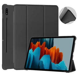 Тонкий ударопрочный ТПУ смарт-чехол тройного сложения для планшета samsung galaxy tab