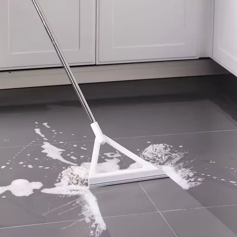 Multifunction Magic Silicone Rubber Broom Sweeper Wipe Squeeze 2 In 1 Plastic Bristle Mop To Clean With Squeegee For The Floor