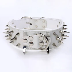 PU pet collar rivet dog belt horn spike dog collar pet supplies dog chain