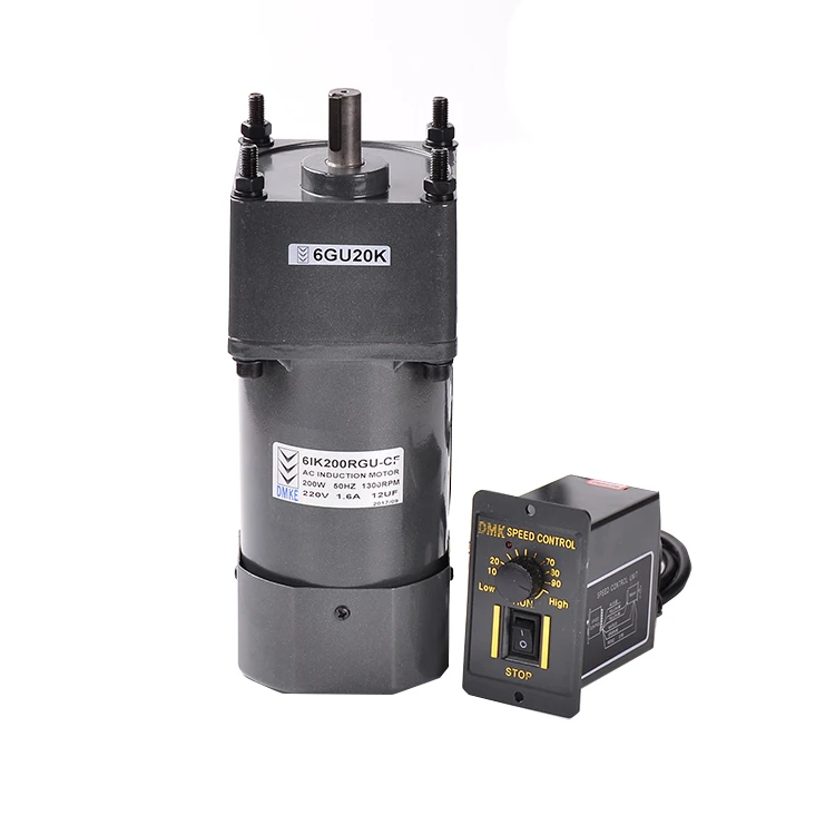 Маленький однофазный редукторный электродвигатель переменного тока с низкой скоростью, 110 В, 220 В, 10 об/мин, 120 Вт, 200 Вт