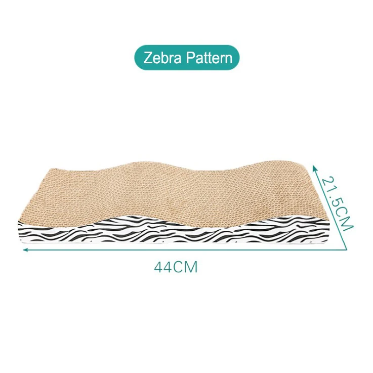 Wave shape cat scratcher cardboard corrugated paper cat scratch toys