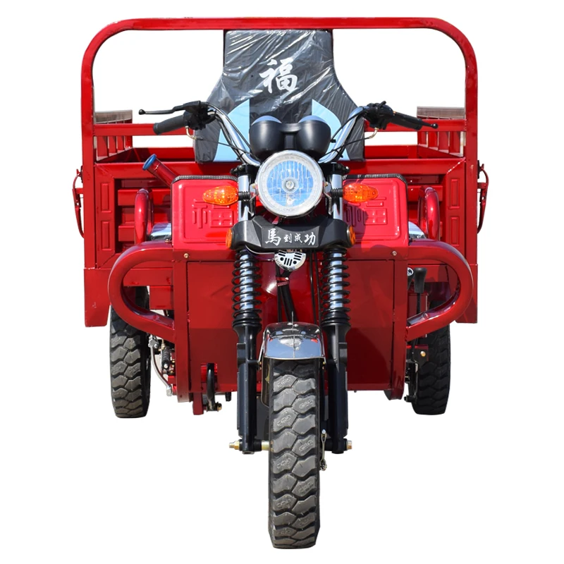 three wheel motorcycle cargo tricycle fuel oil motor tricycle for freight