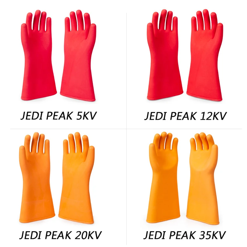 12KV Insulated Gloves Waterproof Durable Electrical Insulating Thick Rubber Gloves