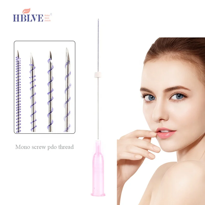 Korean Mono Screw 27G ultra v lift mono screw pdo thread buttock for body Skin tightening pdo thread